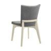 Loxy Dining Side Chair Set of 2, Square Legs and Levelers, Gray Velvet