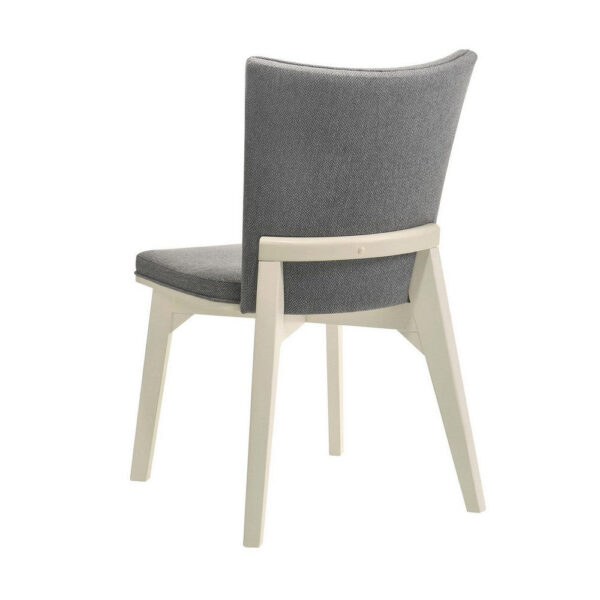 Loxy Dining Side Chair Set of 2, Square Legs and Levelers, Gray Velvet
