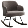 1502202669922105da57e.jpeg Perry Accent Rocking Chair, Modern Walnut Brown Bentwood, Gray Boucle