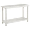 150220266992216738e5f.jpeg Ayne Console Table, 1 Bottom Shelf, Distressed White Wood, 47 Inch
