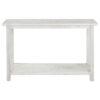 1502202669922169973d5.jpeg Ayne Console Table, 1 Bottom Shelf, Distressed White Wood, 47 Inch