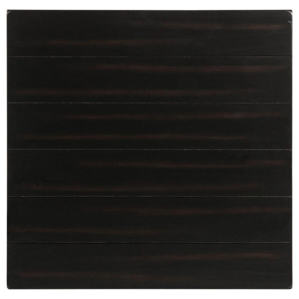 15022026699221826fe2c.jpeg Ayne Side End Table, 1 Bottom Shelf, Black Wood Frame, Square 20 Inch