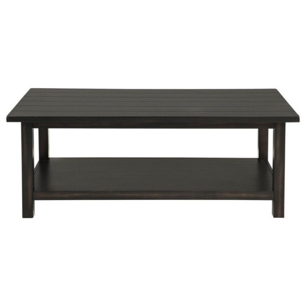 15022026699221a02b756.jpeg Ayne Coffee Table, 1 Bottom Shelf, Classic Black Wood Frame, 47 Inch