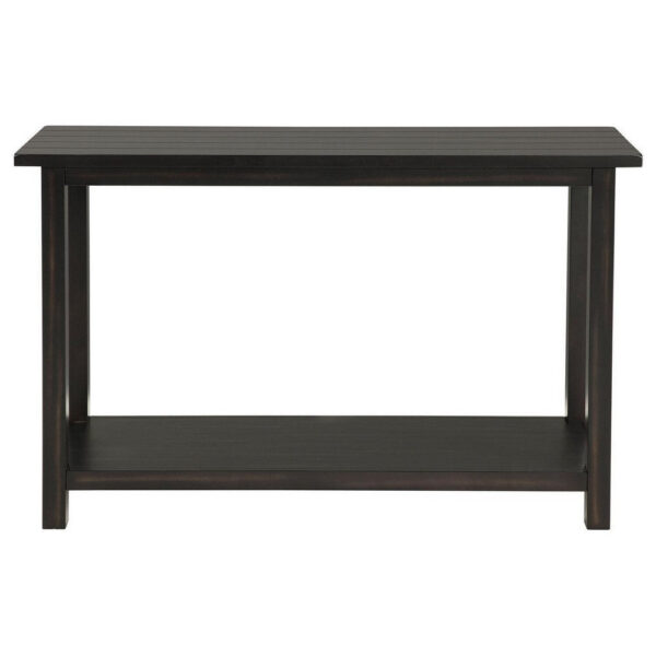 15022026699221adef57a.jpeg Ayne Console Table, 1 Bottom Shelf, Classic Black Wood Frame, 47 Inch