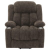 Limi Power Lift Recliner Chair, Dark Brown, USB Port, Cupholders