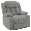 15022026699222b3059f1.jpeg Limi Power Lift Recliner Chair, Light Gray, USB Port, Cupholders