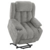 15022026699222ba14ef4.jpeg Limi Power Lift Recliner Chair, Light Gray, USB Port, Cupholders