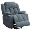 Limi Power Lift Recliner Chair, Slate Blue, USB Port, Cupholders