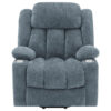 Limi Power Lift Recliner Chair, Slate Blue, USB Port, Cupholders