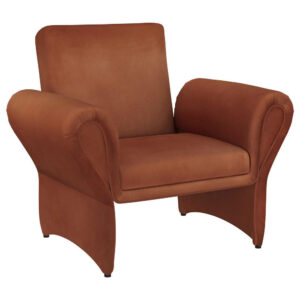 15022026699223213ab23.jpeg Lione Accent Armchair, Contemporary Rolled Flared Arms, Rust Brown