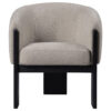 150220266992233822571.jpeg Vala Accent Chair, Modern Plush Beige Boucle Barrel Back, Black Wood