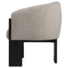 150220266992233dd46fd.jpeg Vala Accent Chair, Modern Plush Beige Boucle Barrel Back, Black Wood