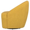 Lenie Barrel Accent Swivel Chair, Modern Minimal Shape, Mustard Yellow