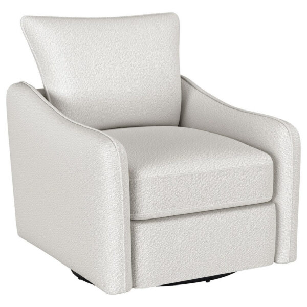 150220266992235ad74f7.jpeg Adia Swivel Glider Chair, Sloped Arms, Plush Vanilla Ivory Boucle