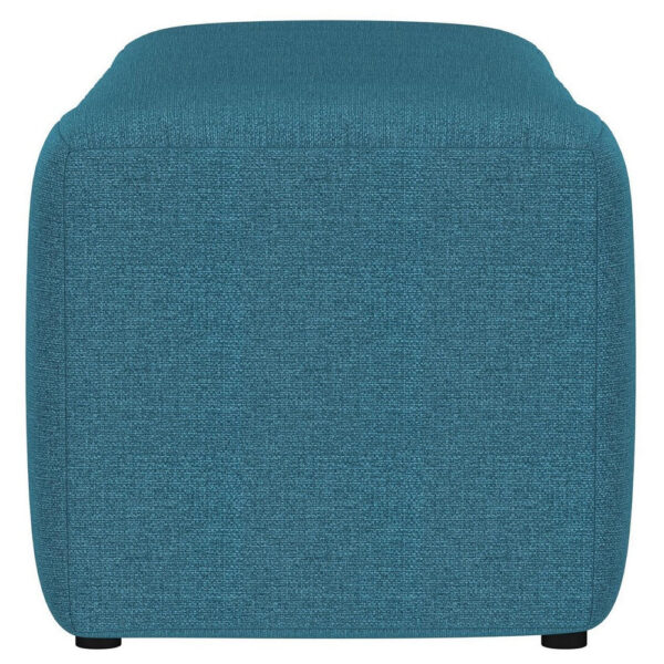 Sanna Accent Bench, Modern Channel Tufted Peacock Blue, 54 Inch