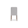 Jeyn Dining Side Chair Set of 2, Solid Hardwood, Light Gray Polyester