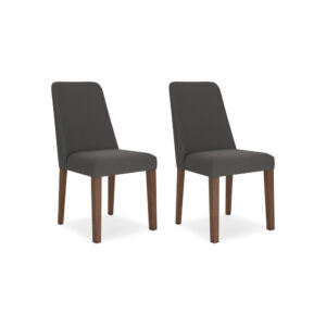 15022026699224de8edfb.jpeg Jeyn Dining Side Chair Set of 2, Solid Wood, Charcoal Gray Polyester
