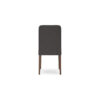 Jeyn Dining Side Chair Set of 2, Solid Wood, Charcoal Gray Polyester