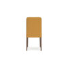 Jeyn Dining Side Chair Set of 2, Solid Hardwood, Yellow Polyester