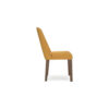 Jeyn Dining Side Chair Set of 2, Solid Hardwood, Yellow Polyester