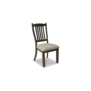 150220266992261791829.jpeg Trekk Dining Side Chair Set of 2, Slat Back Tapered Legs, Black Wood
