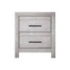 1502202669922677549de.jpeg Bisca Nightstand, 2 Drawers, Black Handles, Light Gray Wood, 27 Inch