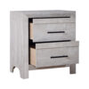 1502202669922679d1874.jpeg Bisca Nightstand, 2 Drawers, Black Handles, Light Gray Wood, 27 Inch
