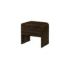 Maria Side End Table, Drawer and Waterfall Style, Brown Wood 22 Inch