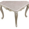 15022026699226eb3b2f0.jpeg Kerra Side End Table, Beige Marble, Classic Carved Champagne 28 Inch