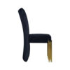 150220266992278fd75c3.jpeg Theo Dining Chair Set of 2, Retro Midnight Black Velvet, Gold Metal