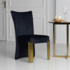 1502202669922797df95f.jpeg Theo Dining Chair Set of 2, Retro Midnight Black Velvet, Gold Metal