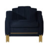 15022026699227b3847ac.jpeg Theo Accent Chair, Black Velvet, Blue LED Lights, Gold Metal Legs