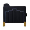 15022026699227b62ad79.jpeg Theo Accent Chair, Black Velvet, Blue LED Lights, Gold Metal Legs