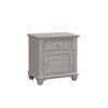 15022026699228186c850.jpeg Limi Nightstand, 1 Drawer, 1 Door Cabinet, Gray Solid Wood, 28 Inch