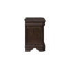 150220266992283704380.jpeg Lynda Nightstand, 2 Drawers Metal Handles, Brown Acacia Wood, 28 Inch