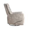1502202669922887c7d0c.jpeg Aki Swivel Manual Recliner Chair, Adjustable Rest, Gray Faux Leather