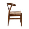 15022026699228cf34906.jpeg Cera Dining Chair Set of 2, Handwoven Rope, Cappuccino Brown Wood