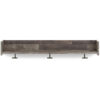Elis Wall Mounted Coat Rack with 3 Hooks and Shelf, Butcher Block Gray