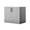 Asti Garage Wall Storage Cabinet, 32 Inch, 2 Doors, Gray Metallic