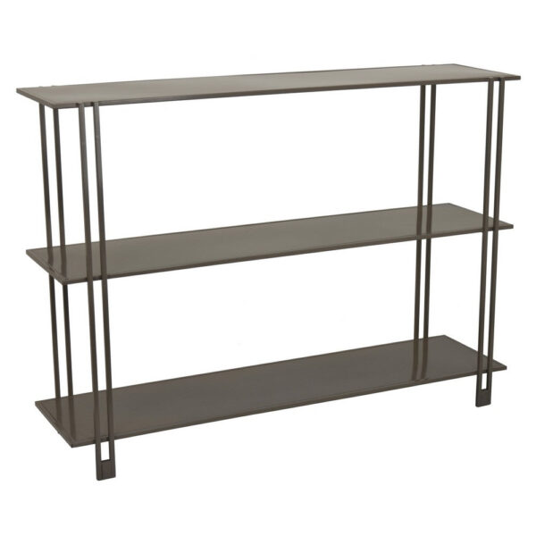 1502202669922b06cecaf.jpeg Bush Plant Display Stand, Modern 3 Tier Gray Metal Finish, 32 Inch
