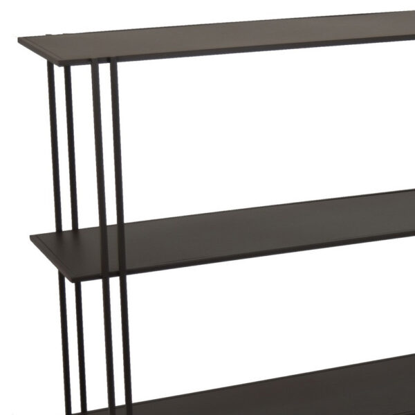 1502202669922b1e75f79.jpeg Bush Plant Display Stand, Modern 3 Tier Brown Metal Finish, 32 Inch