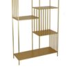 Tandum Plant Display Stand, Gold Metal 6 Shelves, Modern 71 Inch