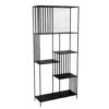 Tandum Plant Display Stand, Black Metal 6 Shelves, Modern 71 Inch