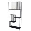 Tandum Plant Display Stand, Black Metal 6 Shelves, Modern 71 Inch