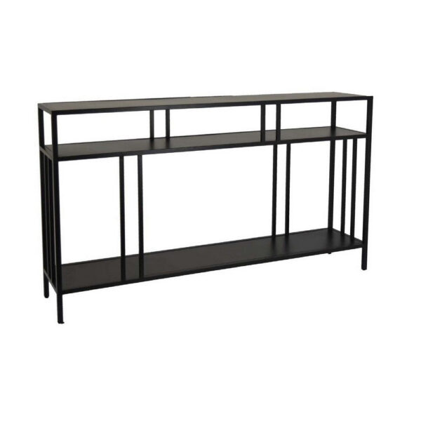 1502202669922bd1a29e9.jpeg Plant Display Stand, 3 Tier Black Metal, Modern Industrial 48 Inch