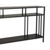 1502202669922bd6e6a7a.jpeg Plant Display Stand, 3 Tier Black Metal, Modern Industrial 48 Inch