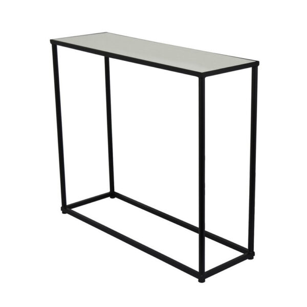Kellie Nesting Plant Stand Table Set of 3, Black Metal, Glass Tops