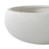 Keyan Accent Planter Set of 3, White Resin, Modern Smooth Bowl Shape