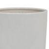 Lyna Accent Planter Set of 2, White Ceramic, Smooth Glossy Texture