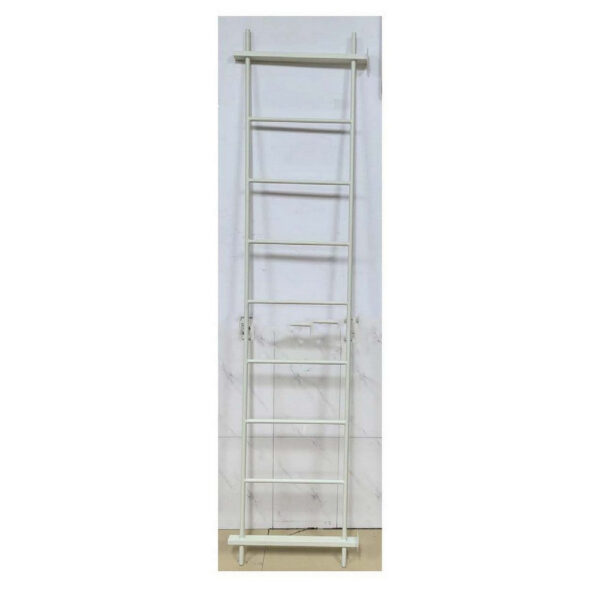 Plant Display Stand, 87 Inch 7 Tier Ladder Design, White Metal Body